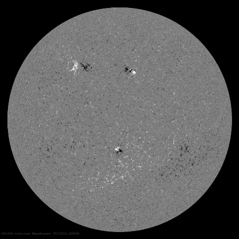 Image of Sun's magnetic field