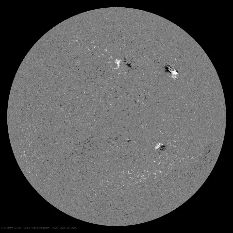 Image of Sun's magnetic field