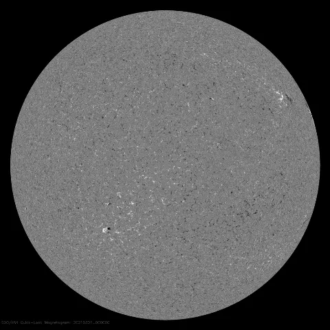 Image of Sun's magnetic field