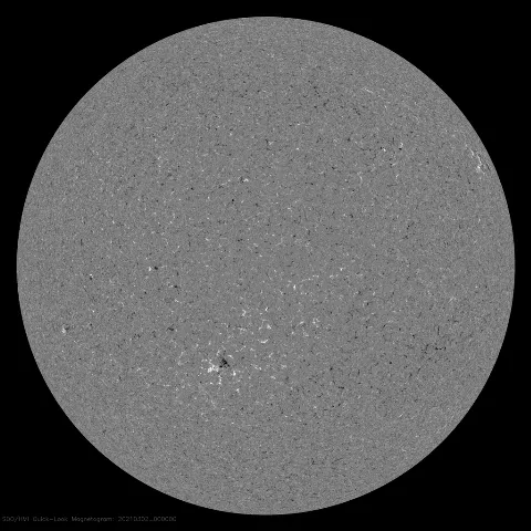 Image of Sun's magnetic field