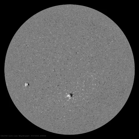 Image of Sun's magnetic field