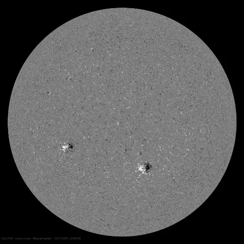 Image of Sun's magnetic field