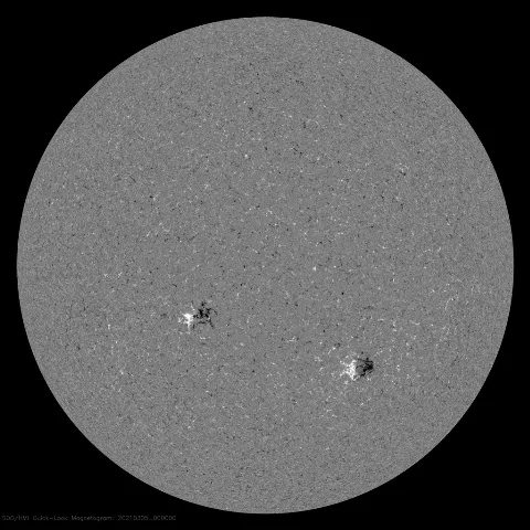 Image of Sun's magnetic field