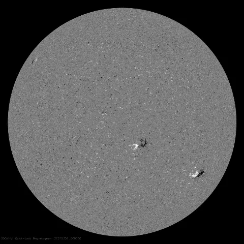 Image of Sun's magnetic field