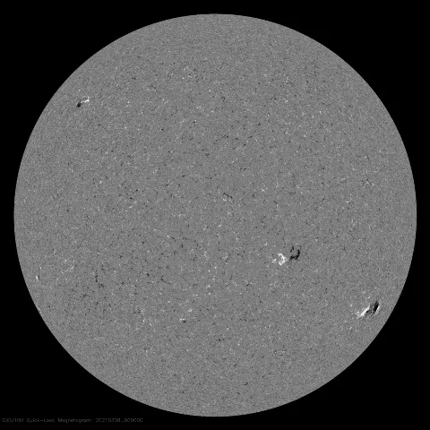 Image of Sun's magnetic field