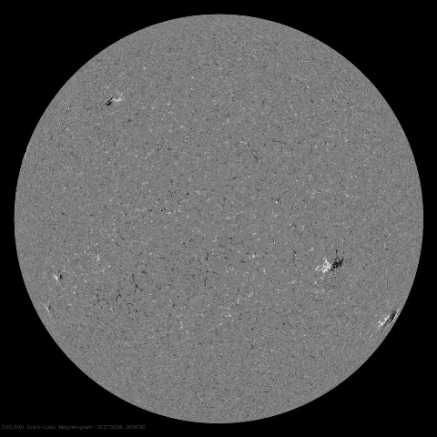 Image of Sun's magnetic field