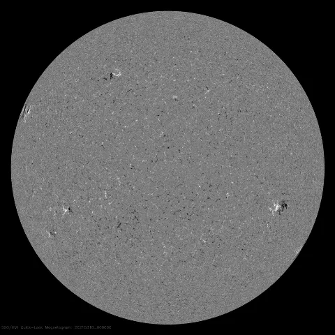 Image of Sun's magnetic field