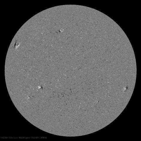 Image of Sun's magnetic field