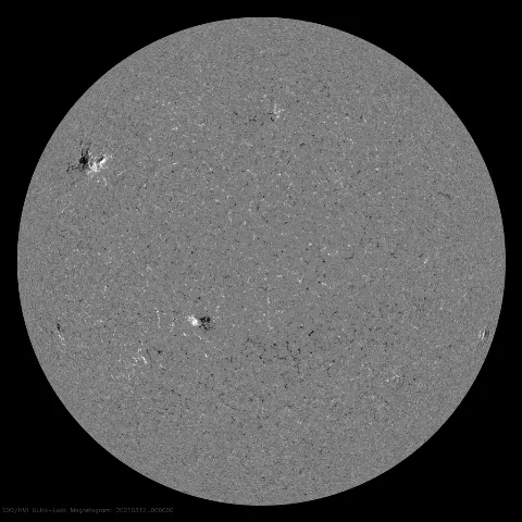 Image of Sun's magnetic field