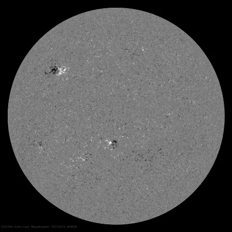 Image of Sun's magnetic field