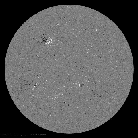 Image of Sun's magnetic field