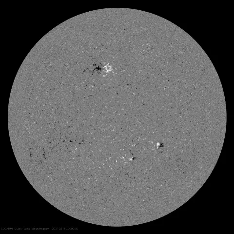 Image of Sun's magnetic field