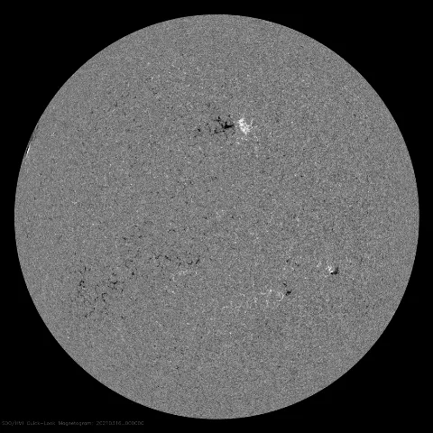 Image of Sun's magnetic field