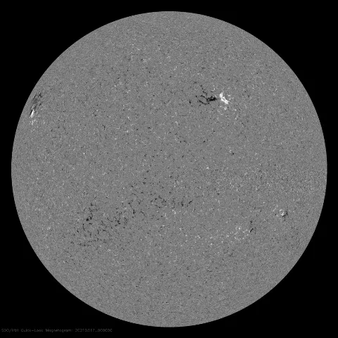 Image of Sun's magnetic field