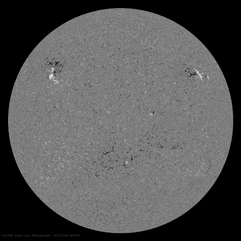 Image of Sun's magnetic field