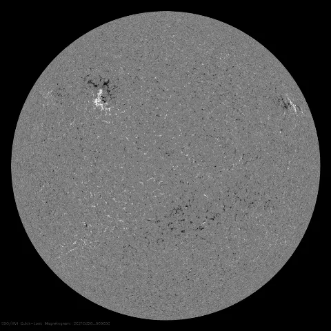 Image of Sun's magnetic field