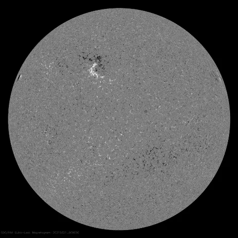 Image of Sun's magnetic field