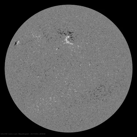 Image of Sun's magnetic field