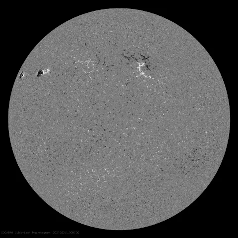 Image of Sun's magnetic field