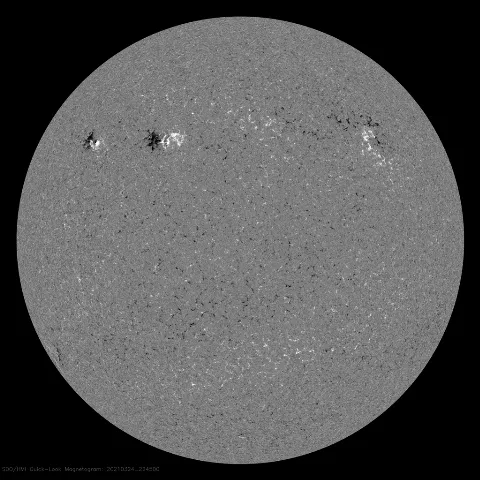 Image of Sun's magnetic field