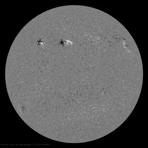 Image of Sun's magnetic field