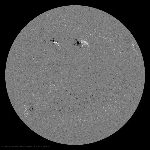 Image of Sun's magnetic field