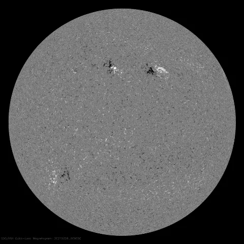 Image of Sun's magnetic field