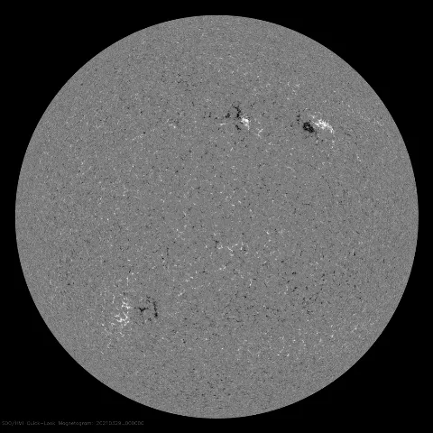 Image of Sun's magnetic field