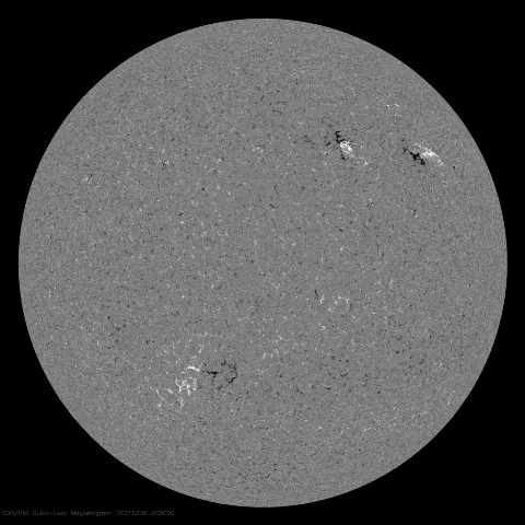 Image of Sun's magnetic field