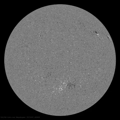 Image of Sun's magnetic field