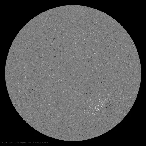 Image of Sun's magnetic field