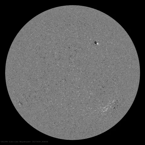 Image of Sun's magnetic field