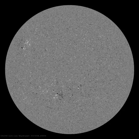 Image of Sun's magnetic field