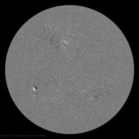 Image of Sun's magnetic field