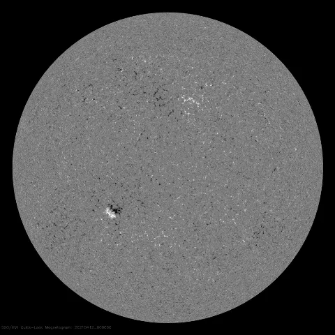 Image of Sun's magnetic field