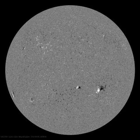 Image of Sun's magnetic field