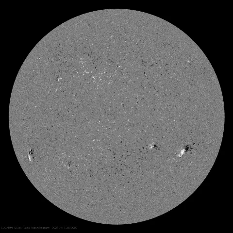 Image of Sun's magnetic field