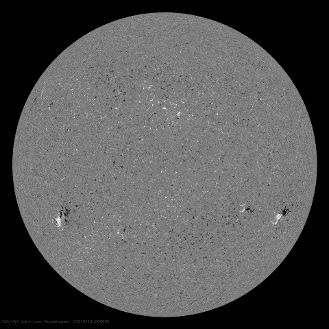 Image of Sun's magnetic field