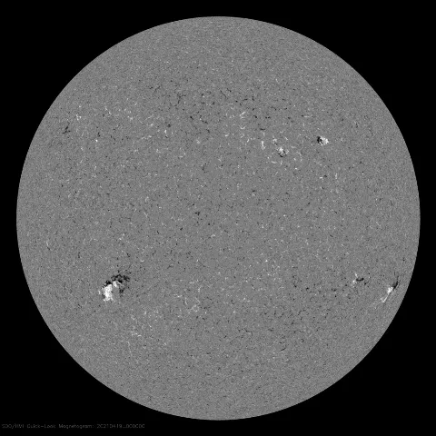 Image of Sun's magnetic field