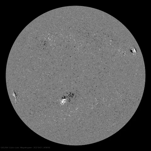 Image of Sun's magnetic field