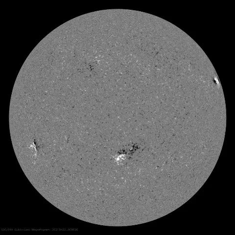 Image of Sun's magnetic field