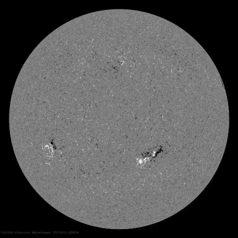 Image of Sun's magnetic field