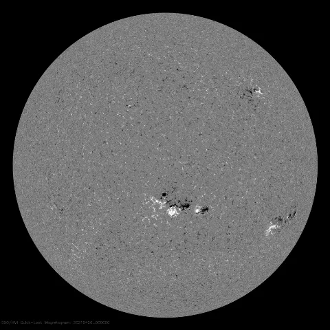 Image of Sun's magnetic field