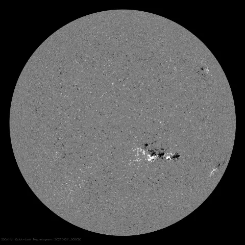 Image of Sun's magnetic field