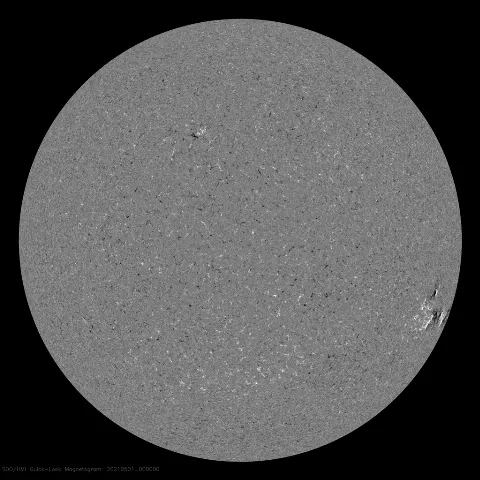 Image of Sun's magnetic field