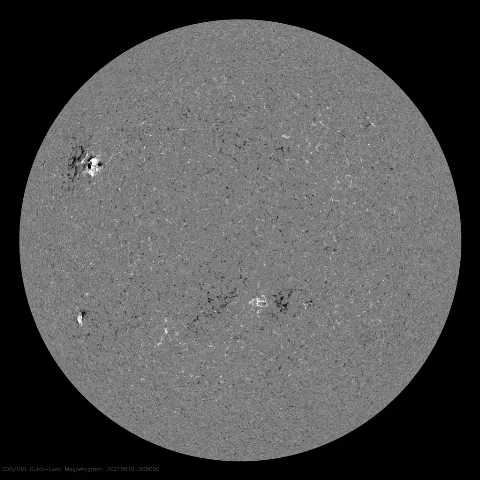 Image of Sun's magnetic field