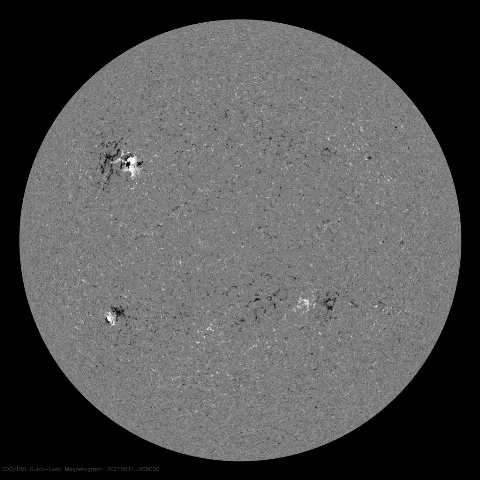 Image of Sun's magnetic field