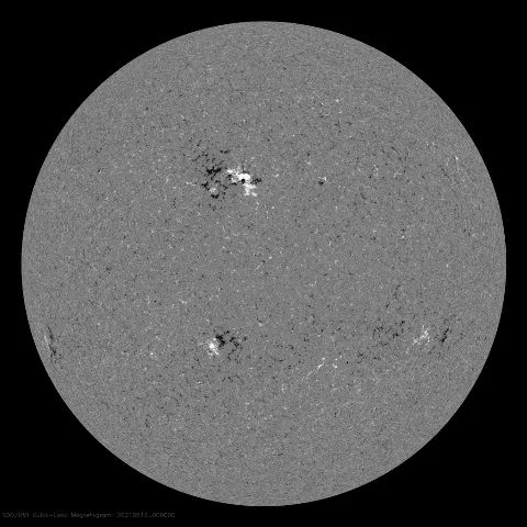 Image of Sun's magnetic field