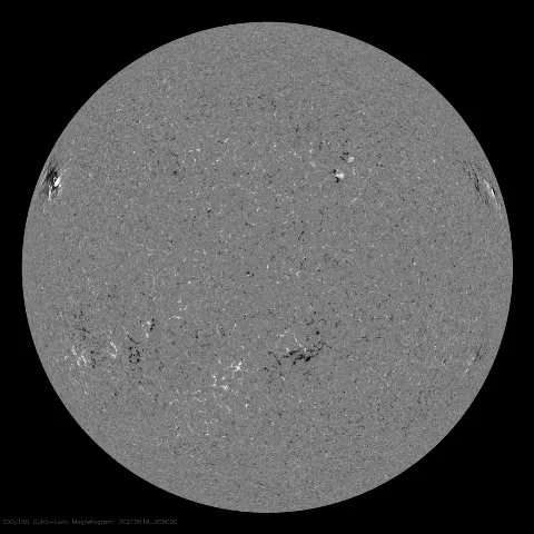 Image of Sun's magnetic field