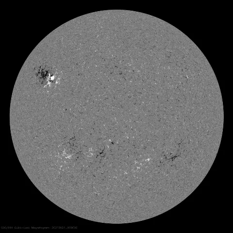 Image of Sun's magnetic field